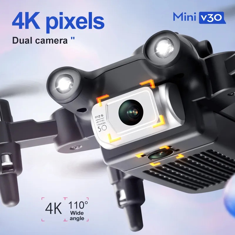 Mini V30 WiFi  With 4K HD Dual - Drone Camera 4K ulasan dan harga