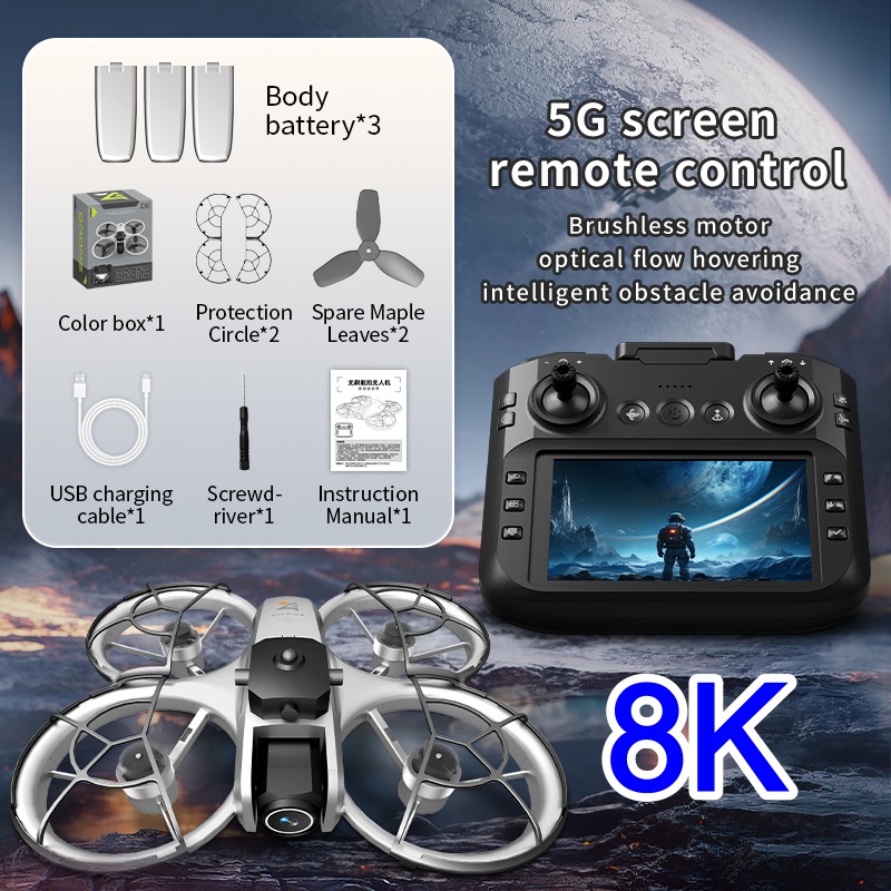 4.3-inch Large Screen Drone 8K - Drone Camera 4K ulasan dan harga