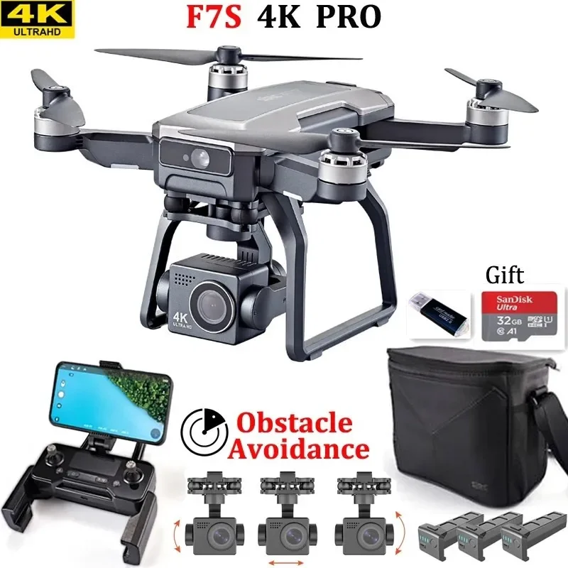 SJRC F7s 4K PRO Drone 4K obsca - Drone Camera 4K ulasan dan harga